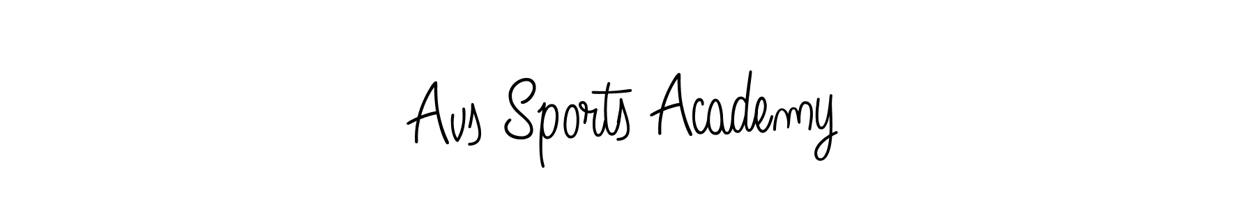 Create a beautiful signature design for name Avs Sports Academy. With this signature (Angelique-Rose-font-FFP) fonts, you can make a handwritten signature for free. Avs Sports Academy signature style 5 images and pictures png