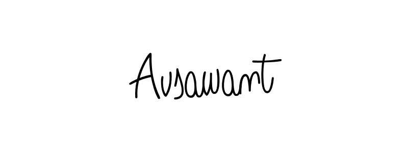 Avsawant stylish signature style. Best Handwritten Sign (Angelique-Rose-font-FFP) for my name. Handwritten Signature Collection Ideas for my name Avsawant. Avsawant signature style 5 images and pictures png