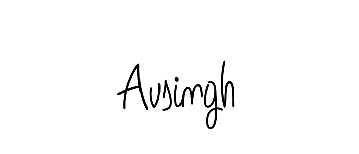 How to make Avsingh name signature. Use Angelique-Rose-font-FFP style for creating short signs online. This is the latest handwritten sign. Avsingh signature style 5 images and pictures png