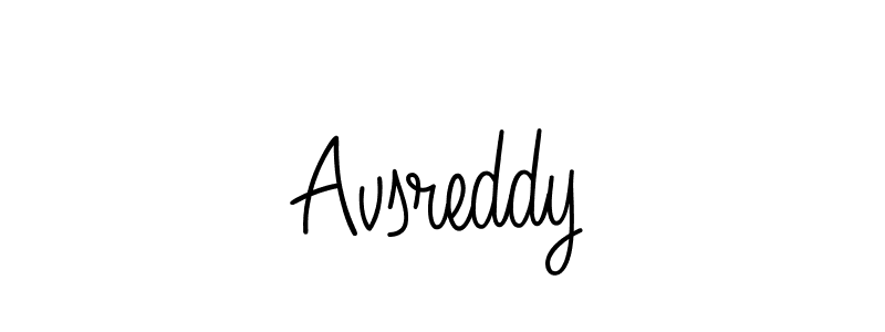 Make a beautiful signature design for name Avsreddy. With this signature (Angelique-Rose-font-FFP) style, you can create a handwritten signature for free. Avsreddy signature style 5 images and pictures png