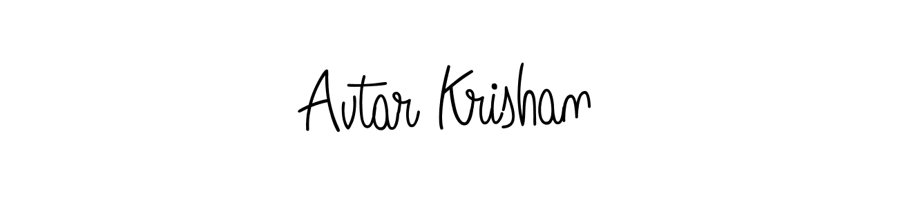 Design your own signature with our free online signature maker. With this signature software, you can create a handwritten (Angelique-Rose-font-FFP) signature for name Avtar Krishan. Avtar Krishan signature style 5 images and pictures png