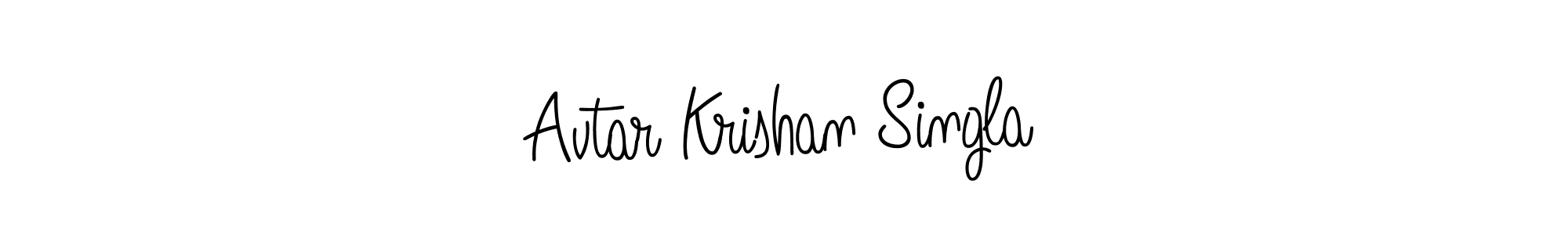 How to make Avtar Krishan Singla signature? Angelique-Rose-font-FFP is a professional autograph style. Create handwritten signature for Avtar Krishan Singla name. Avtar Krishan Singla signature style 5 images and pictures png