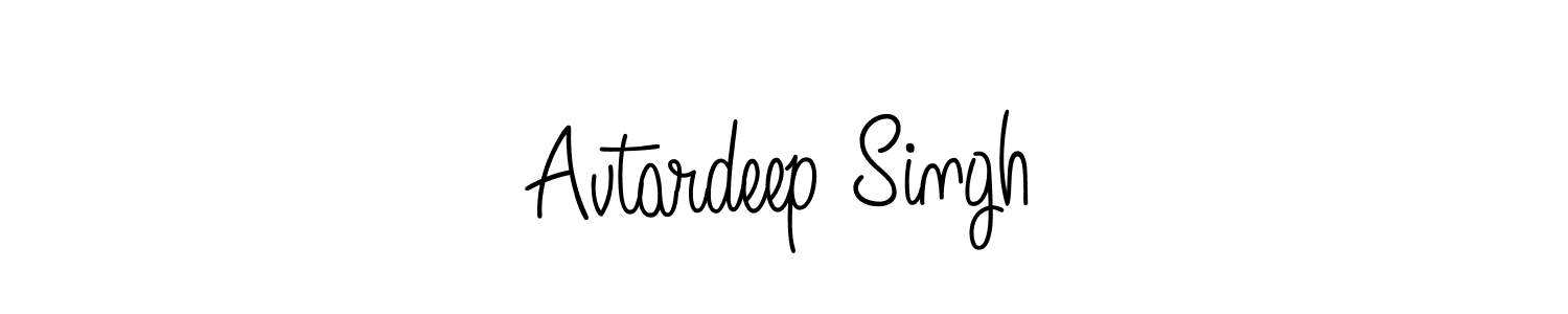 Make a beautiful signature design for name Avtardeep Singh. With this signature (Angelique-Rose-font-FFP) style, you can create a handwritten signature for free. Avtardeep Singh signature style 5 images and pictures png