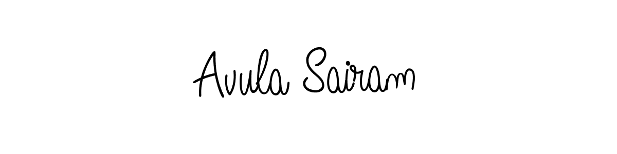 Design your own signature with our free online signature maker. With this signature software, you can create a handwritten (Angelique-Rose-font-FFP) signature for name Avula Sairam. Avula Sairam signature style 5 images and pictures png