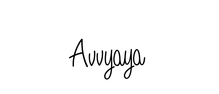 Use a signature maker to create a handwritten signature online. With this signature software, you can design (Angelique-Rose-font-FFP) your own signature for name Avvyaya. Avvyaya signature style 5 images and pictures png