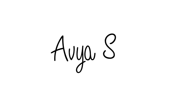 Also You can easily find your signature by using the search form. We will create Avya S name handwritten signature images for you free of cost using Angelique-Rose-font-FFP sign style. Avya S signature style 5 images and pictures png