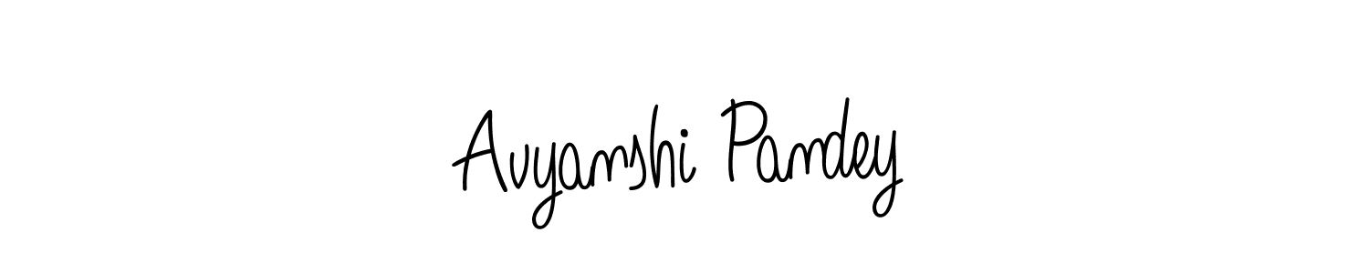 Make a beautiful signature design for name Avyanshi Pandey. With this signature (Angelique-Rose-font-FFP) style, you can create a handwritten signature for free. Avyanshi Pandey signature style 5 images and pictures png