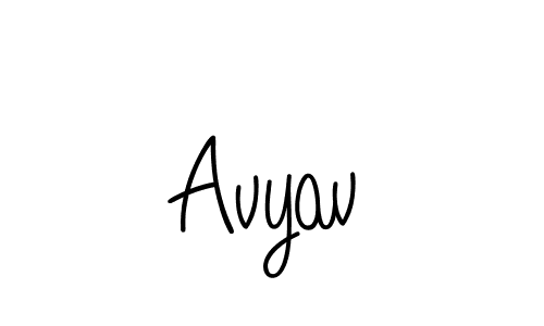 if you are searching for the best signature style for your name Avyav. so please give up your signature search. here we have designed multiple signature styles  using Angelique-Rose-font-FFP. Avyav signature style 5 images and pictures png