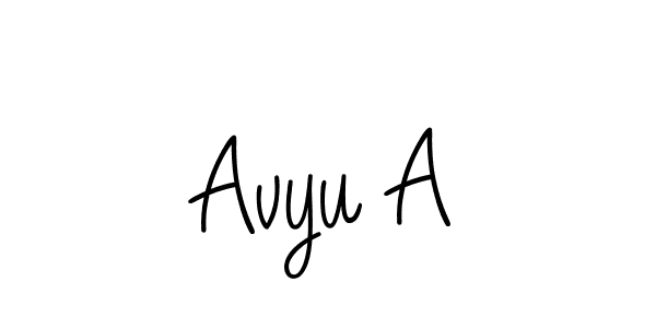 How to make Avyu A signature? Angelique-Rose-font-FFP is a professional autograph style. Create handwritten signature for Avyu A name. Avyu A signature style 5 images and pictures png