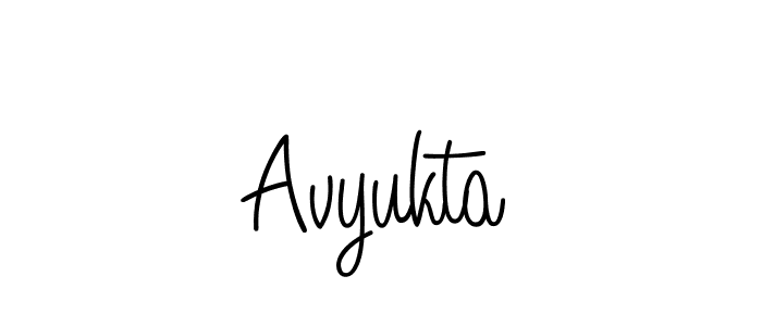 Create a beautiful signature design for name Avyukta. With this signature (Angelique-Rose-font-FFP) fonts, you can make a handwritten signature for free. Avyukta signature style 5 images and pictures png