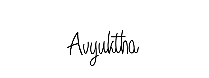 Design your own signature with our free online signature maker. With this signature software, you can create a handwritten (Angelique-Rose-font-FFP) signature for name Avyuktha. Avyuktha signature style 5 images and pictures png