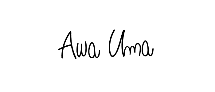 Here are the top 10 professional signature styles for the name Awa Uma. These are the best autograph styles you can use for your name. Awa Uma signature style 5 images and pictures png
