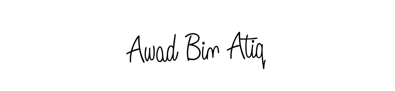 Angelique-Rose-font-FFP is a professional signature style that is perfect for those who want to add a touch of class to their signature. It is also a great choice for those who want to make their signature more unique. Get Awad Bin Atiq name to fancy signature for free. Awad Bin Atiq signature style 5 images and pictures png