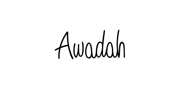 How to Draw Awadah signature style? Angelique-Rose-font-FFP is a latest design signature styles for name Awadah. Awadah signature style 5 images and pictures png