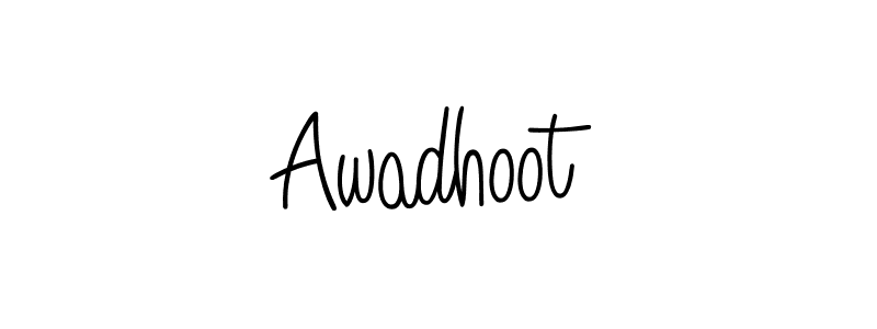 Create a beautiful signature design for name Awadhoot. With this signature (Angelique-Rose-font-FFP) fonts, you can make a handwritten signature for free. Awadhoot signature style 5 images and pictures png