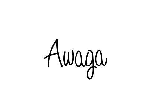 Create a beautiful signature design for name Awaga. With this signature (Angelique-Rose-font-FFP) fonts, you can make a handwritten signature for free. Awaga signature style 5 images and pictures png