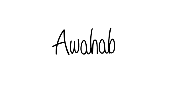 Here are the top 10 professional signature styles for the name Awahab. These are the best autograph styles you can use for your name. Awahab signature style 5 images and pictures png