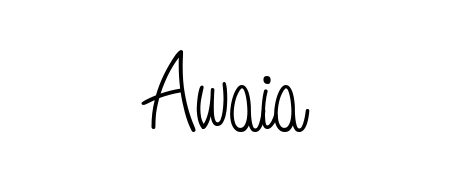 Master the art of signing with Awaia written in fluent Angelique-Rose-font-FFP script. A great template to practice and refine your handwriting. Awaia signature style 5 images and pictures png