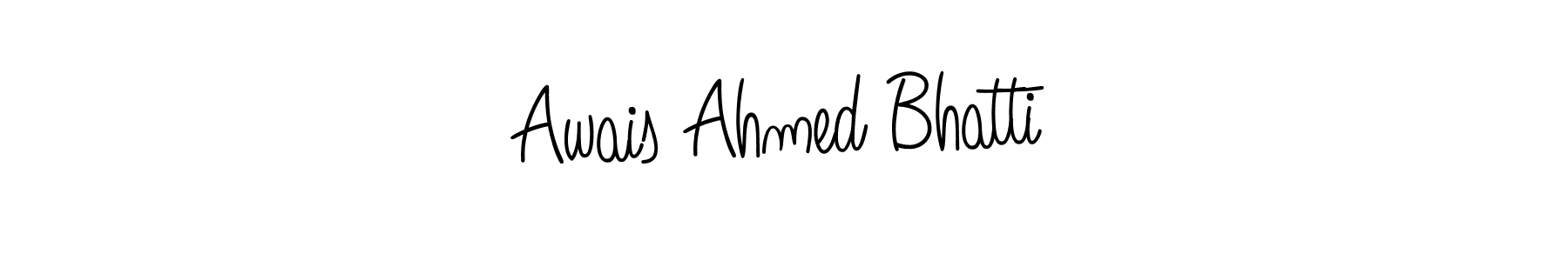 Create a beautiful signature design for name Awais Ahmed Bhatti. With this signature (Angelique-Rose-font-FFP) fonts, you can make a handwritten signature for free. Awais Ahmed Bhatti signature style 5 images and pictures png