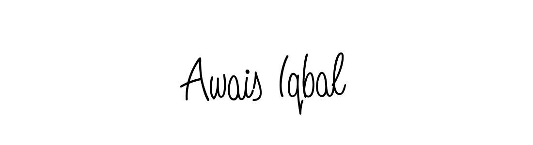 Awais Iqbal stylish signature style. Best Handwritten Sign (Angelique-Rose-font-FFP) for my name. Handwritten Signature Collection Ideas for my name Awais Iqbal. Awais Iqbal signature style 5 images and pictures png