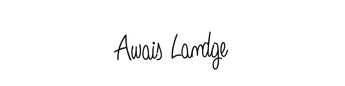 if you are searching for the best signature style for your name Awais Landge. so please give up your signature search. here we have designed multiple signature styles  using Angelique-Rose-font-FFP. Awais Landge signature style 5 images and pictures png