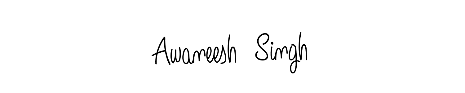 You can use this online signature creator to create a handwritten signature for the name Awaneesh  Singh. This is the best online autograph maker. Awaneesh  Singh signature style 5 images and pictures png