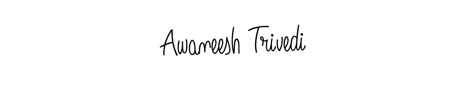 Design your own signature with our free online signature maker. With this signature software, you can create a handwritten (Angelique-Rose-font-FFP) signature for name Awaneesh Trivedi. Awaneesh Trivedi signature style 5 images and pictures png