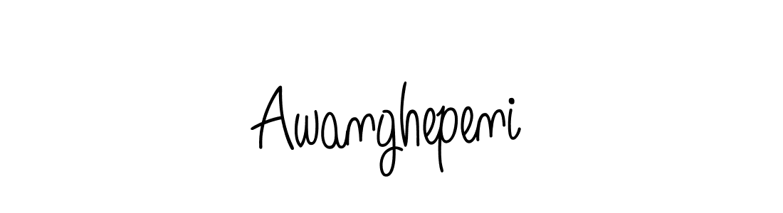 Also You can easily find your signature by using the search form. We will create Awanghepeni name handwritten signature images for you free of cost using Angelique-Rose-font-FFP sign style. Awanghepeni signature style 5 images and pictures png