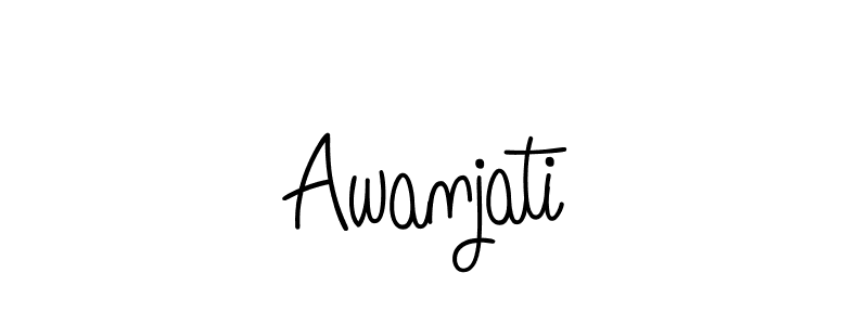 Best and Professional Signature Style for Awanjati. Angelique-Rose-font-FFP Best Signature Style Collection. Awanjati signature style 5 images and pictures png