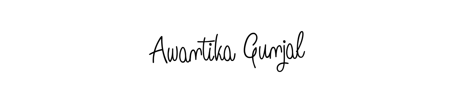 Here are the top 10 professional signature styles for the name Awantika Gunjal. These are the best autograph styles you can use for your name. Awantika Gunjal signature style 5 images and pictures png
