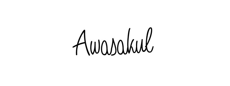 if you are searching for the best signature style for your name Awasakul. so please give up your signature search. here we have designed multiple signature styles  using Angelique-Rose-font-FFP. Awasakul signature style 5 images and pictures png