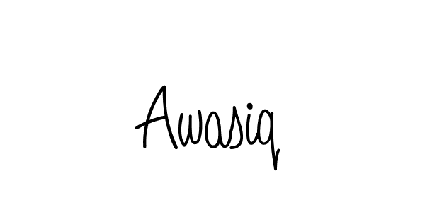 You should practise on your own different ways (Angelique-Rose-font-FFP) to write your name (Awasiq) in signature. don't let someone else do it for you. Awasiq signature style 5 images and pictures png