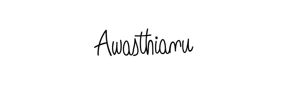 Design your own signature with our free online signature maker. With this signature software, you can create a handwritten (Angelique-Rose-font-FFP) signature for name Awasthianu. Awasthianu signature style 5 images and pictures png