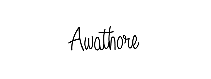 The best way (Angelique-Rose-font-FFP) to make a short signature is to pick only two or three words in your name. The name Awathore include a total of six letters. For converting this name. Awathore signature style 5 images and pictures png