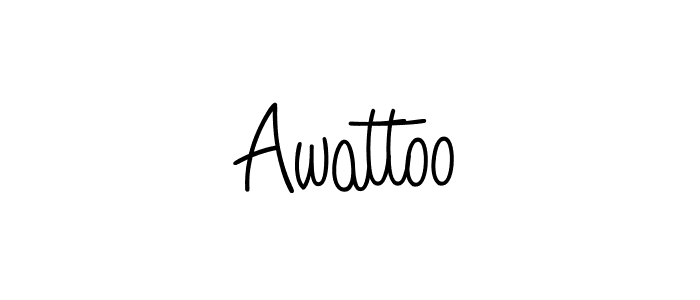 Awattoo stylish signature style. Best Handwritten Sign (Angelique-Rose-font-FFP) for my name. Handwritten Signature Collection Ideas for my name Awattoo. Awattoo signature style 5 images and pictures png