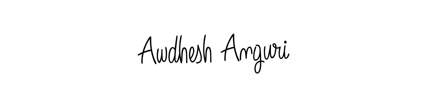 Make a short Awdhesh Anguri signature style. Manage your documents anywhere anytime using Angelique-Rose-font-FFP. Create and add eSignatures, submit forms, share and send files easily. Awdhesh Anguri signature style 5 images and pictures png