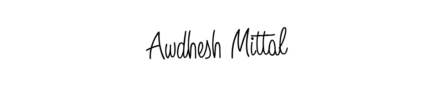 Also we have Awdhesh Mittal name is the best signature style. Create professional handwritten signature collection using Angelique-Rose-font-FFP autograph style. Awdhesh Mittal signature style 5 images and pictures png