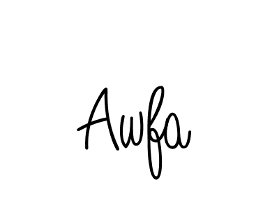 How to make Awfa name signature. Use Angelique-Rose-font-FFP style for creating short signs online. This is the latest handwritten sign. Awfa signature style 5 images and pictures png