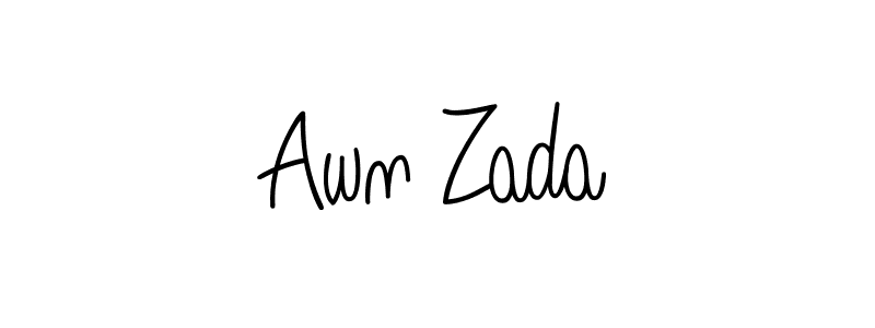 Make a beautiful signature design for name Awn Zada. Use this online signature maker to create a handwritten signature for free. Awn Zada signature style 5 images and pictures png