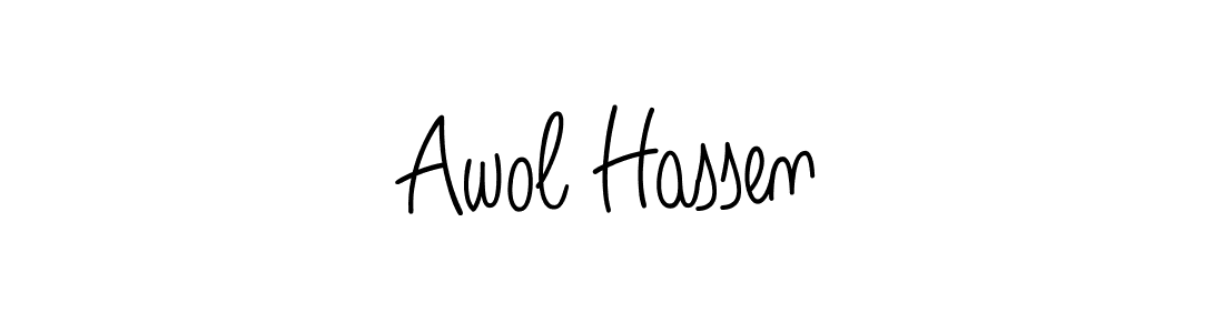 This is the best signature style for the Awol Hassen name. Also you like these signature font (Angelique-Rose-font-FFP). Mix name signature. Awol Hassen signature style 5 images and pictures png