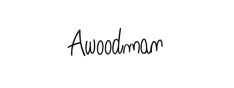 How to Draw Awoodman signature style? Angelique-Rose-font-FFP is a latest design signature styles for name Awoodman. Awoodman signature style 5 images and pictures png