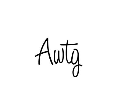 The best way (Angelique-Rose-font-FFP) to make a short signature is to pick only two or three words in your name. The name Awtg include a total of six letters. For converting this name. Awtg signature style 5 images and pictures png