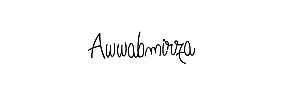 Once you've used our free online signature maker to create your best signature Angelique-Rose-font-FFP style, it's time to enjoy all of the benefits that Awwabmirza name signing documents. Awwabmirza signature style 5 images and pictures png