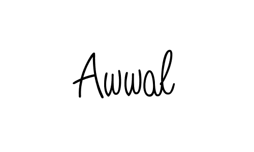 Make a beautiful signature design for name Awwal. Use this online signature maker to create a handwritten signature for free. Awwal signature style 5 images and pictures png