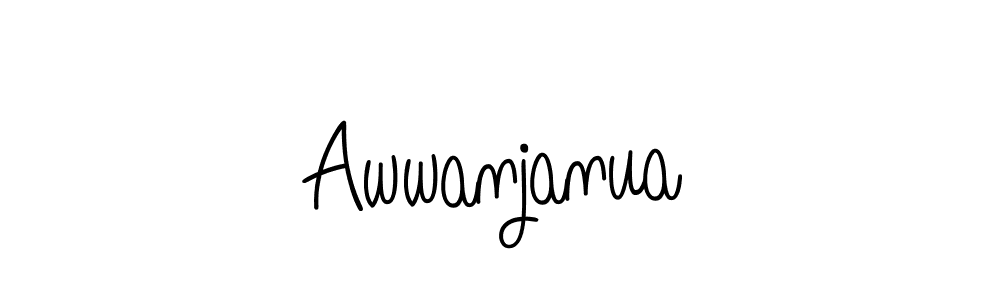 Also You can easily find your signature by using the search form. We will create Awwanjanua name handwritten signature images for you free of cost using Angelique-Rose-font-FFP sign style. Awwanjanua signature style 5 images and pictures png