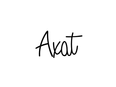 Use a signature maker to create a handwritten signature online. With this signature software, you can design (Angelique-Rose-font-FFP) your own signature for name Axat. Axat signature style 5 images and pictures png