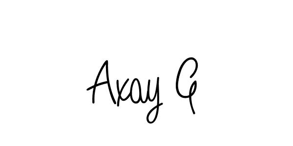 You can use this online signature creator to create a handwritten signature for the name Axay G. This is the best online autograph maker. Axay G signature style 5 images and pictures png