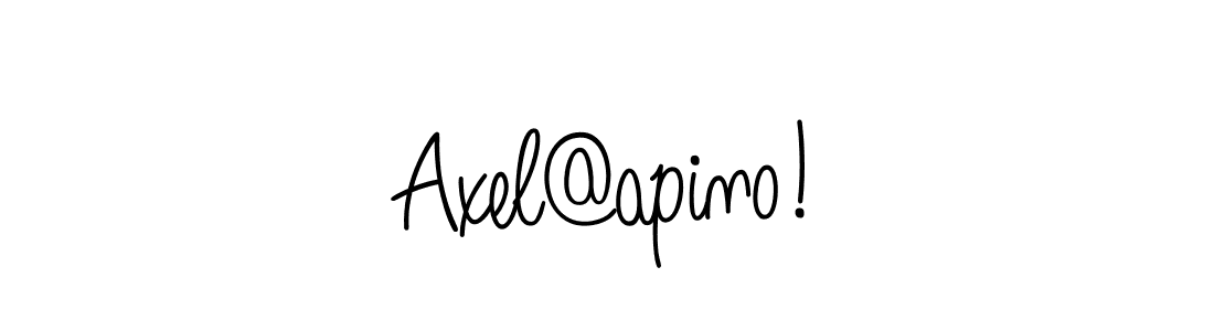 Design your own signature with our free online signature maker. With this signature software, you can create a handwritten (Angelique-Rose-font-FFP) signature for name Axel@apino!. Axel@apino! signature style 5 images and pictures png