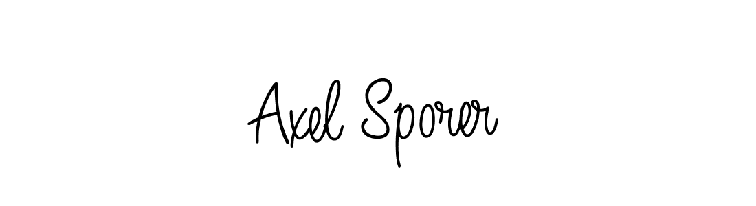 The best way (Angelique-Rose-font-FFP) to make a short signature is to pick only two or three words in your name. The name Axel Sporer include a total of six letters. For converting this name. Axel Sporer signature style 5 images and pictures png
