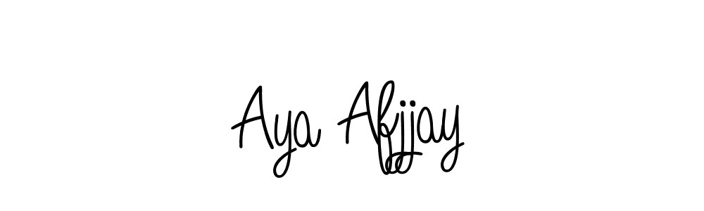 Also You can easily find your signature by using the search form. We will create Aya Afjjay name handwritten signature images for you free of cost using Angelique-Rose-font-FFP sign style. Aya Afjjay signature style 5 images and pictures png